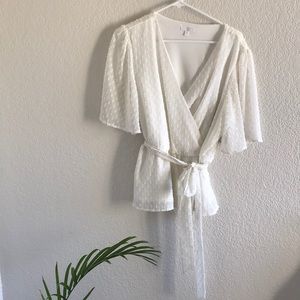 Beautiful white chiffon blouse